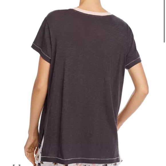 P.J. Salvage Womens I Have A Date with my dog Pajama Sleep T-shirt Grey Size XS - Picture 3 of 13